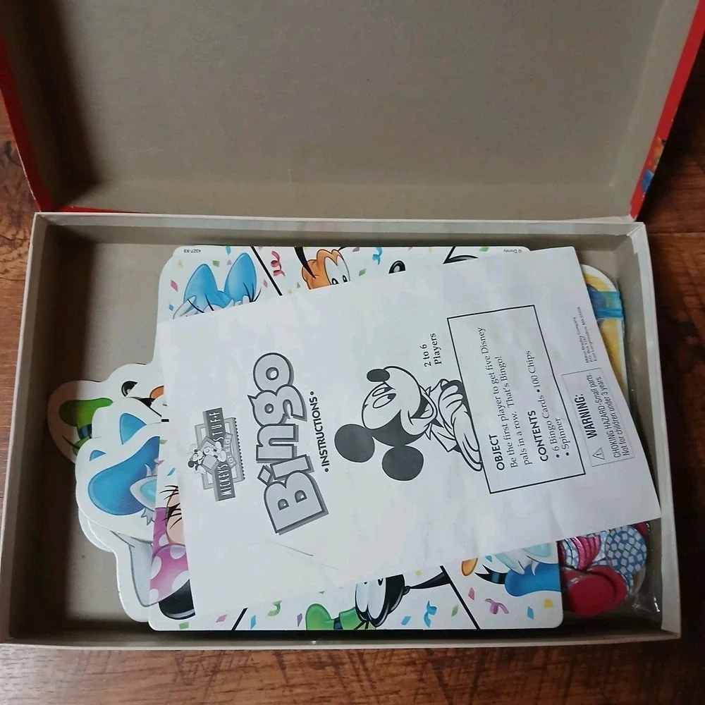 Disney Mickey's Bingo Game Stuff For Kids Milton Bradley Age 4+ All Pieces. VTG